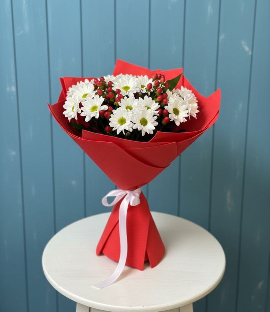 Букет цветов из: Хризантемы в Солманово