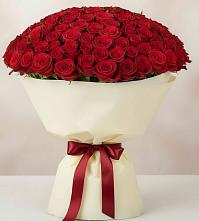 Букет 101 Красная роза Милано в Солманово
