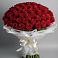 Букет 101 Красная роза Блэк Мэджик в Солманово