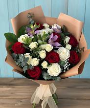 Букет цветов из:  Розы и Альстромерии #REPLACE_PRED# Солманово