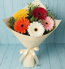 Букет цветов из:  Герберы в Солманово