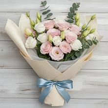 Букет цветов из:  Лизиантусы в Солманово