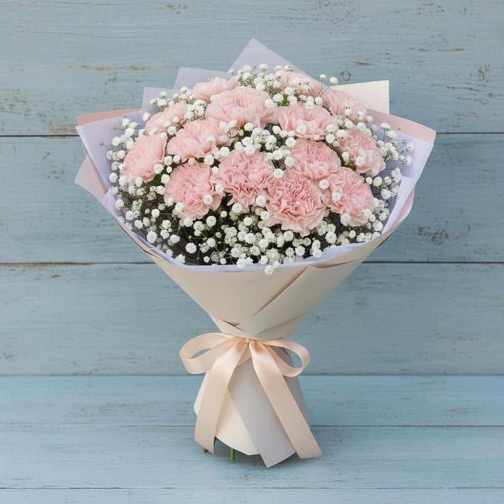 Букет цветов из: Гвоздики в Солманово