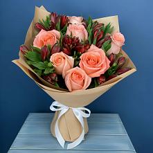 Букет цветов из:  Розы и Альстромерии #REPLACE_PRED# Солманово