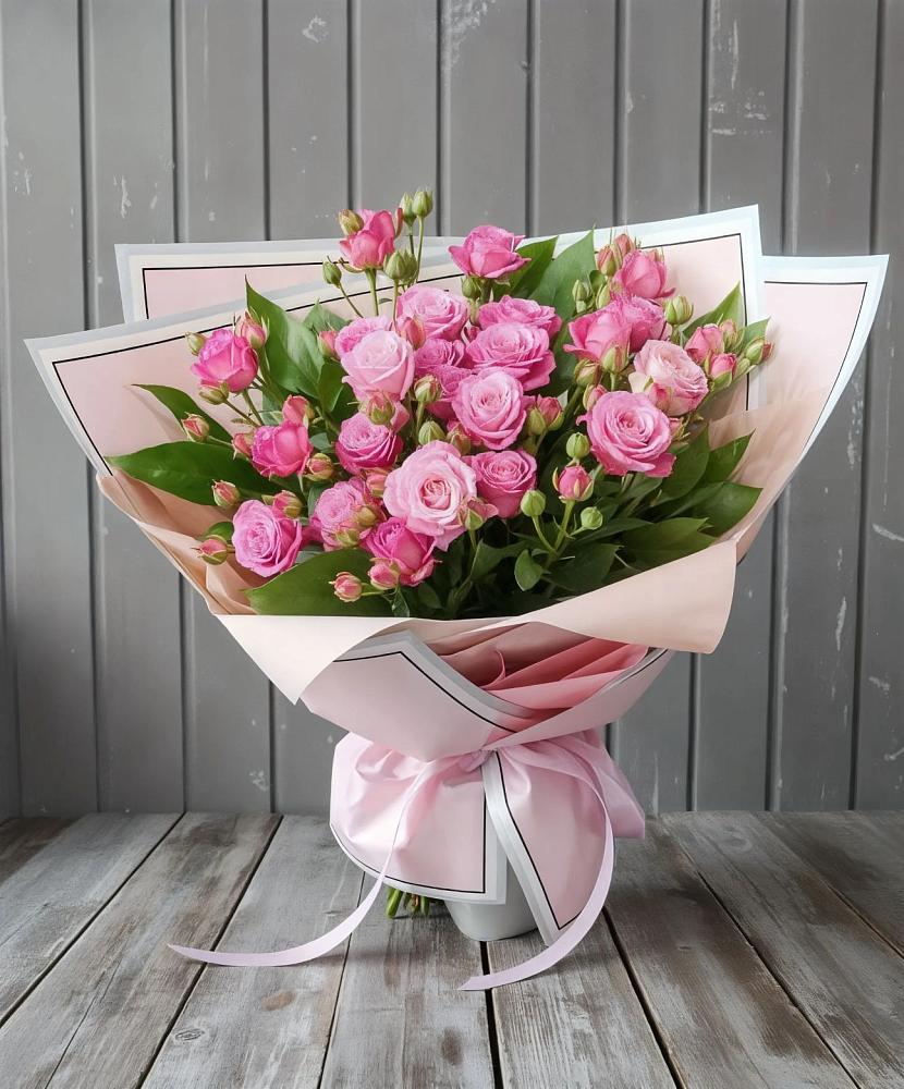 Букет Розовый кустик в Солманово