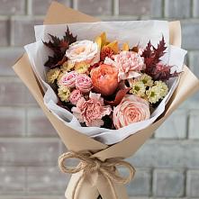 Букет цветов из:  Гвоздики, Хризантемы и Розы в Солманово