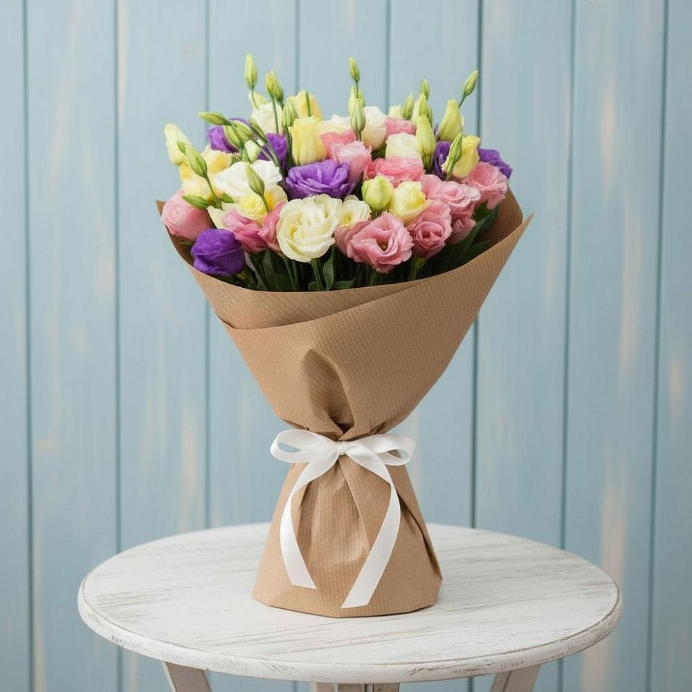 Букет цветов из: Лизиантусы в Солманово