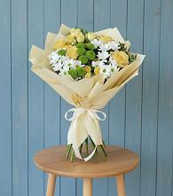 Букет цветов из:  Хризантемы и Розы в Солманово