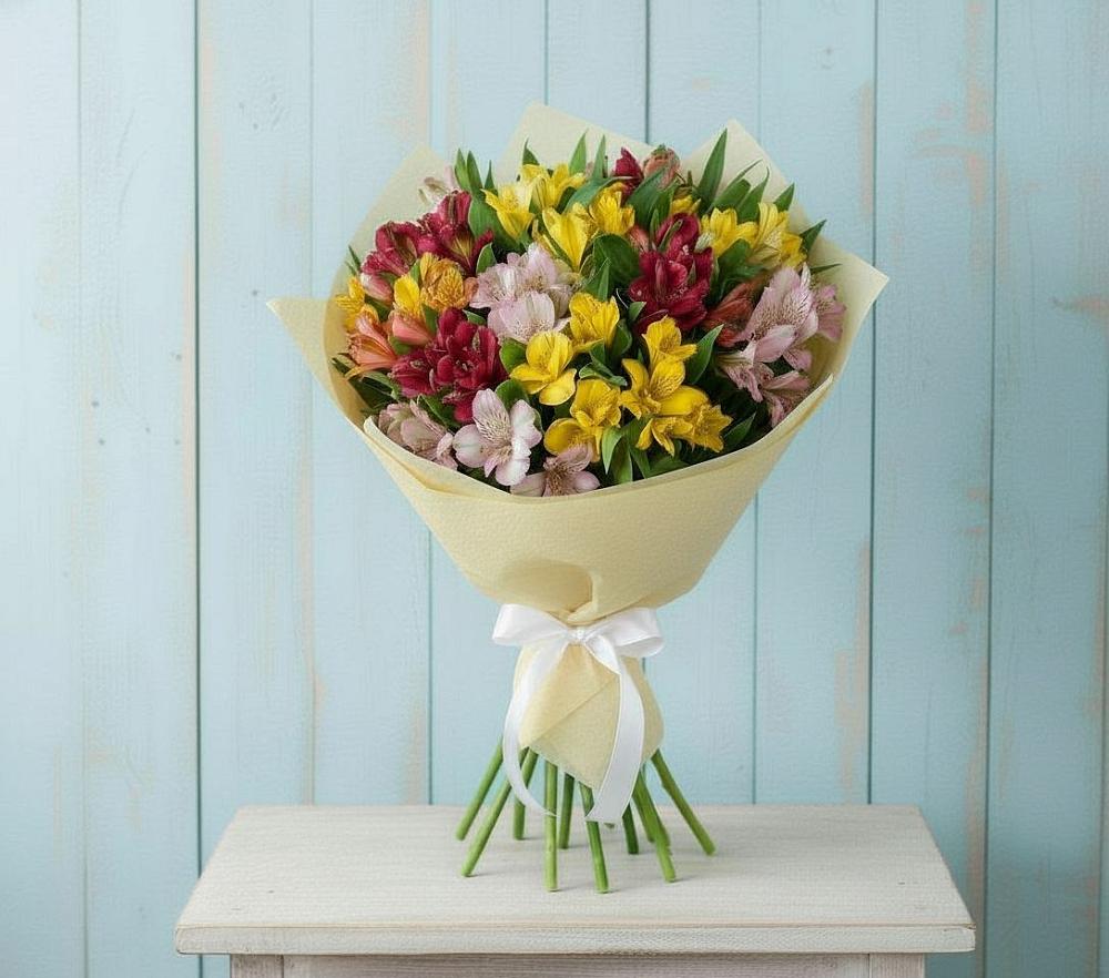 Букет цветов из: Альстромерии в Солманово