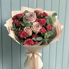 Букет цветов из:  Гвоздики и Розы в Солманово