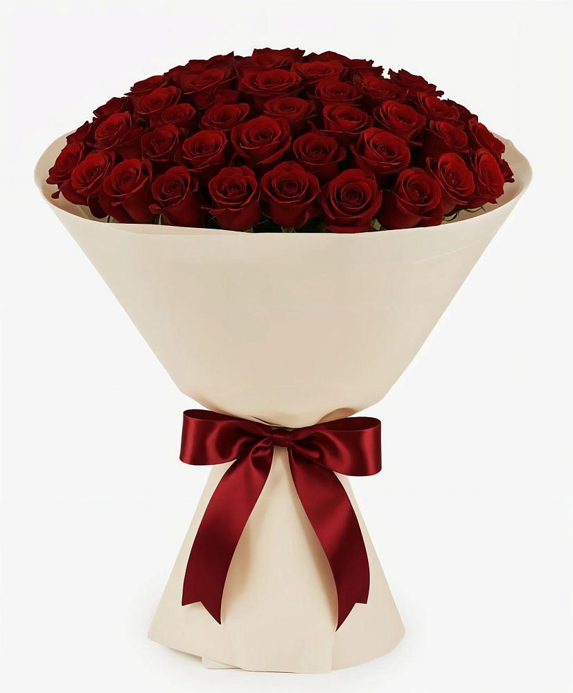 Букет 101 Бордовая роза Блэк Бакарра в Солманово