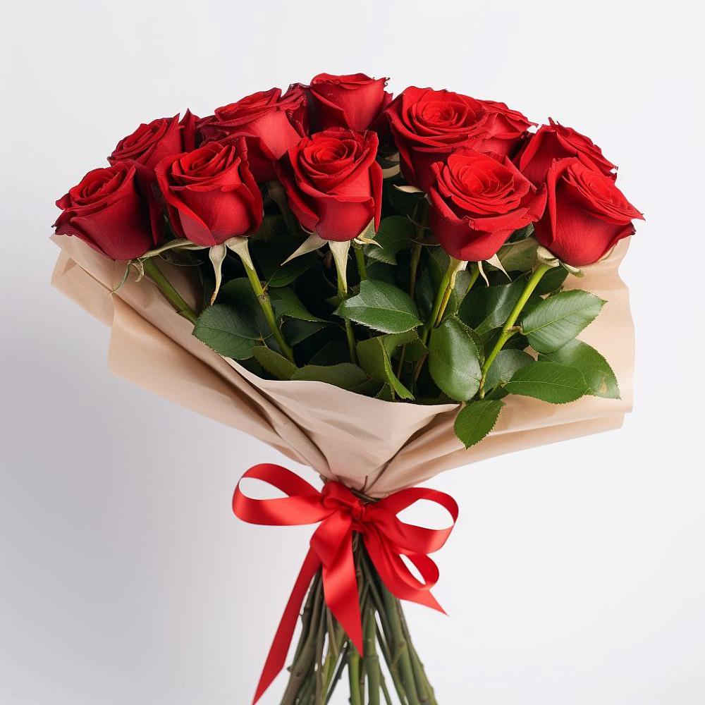 Букет 11 Красных роз Эдлесс Лав в Солманово