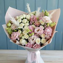 Букет цветов из:  Альстромерии и Розы в Солманово