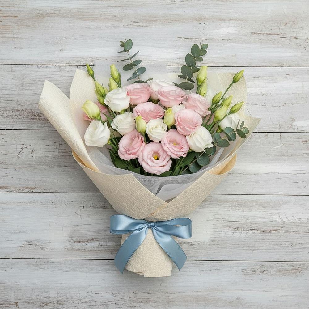 Букет цветов из: Лизиантусы в Солманово